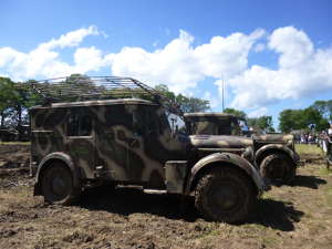 June 2019 exhibiting radio vehicles at the Overlord Museum