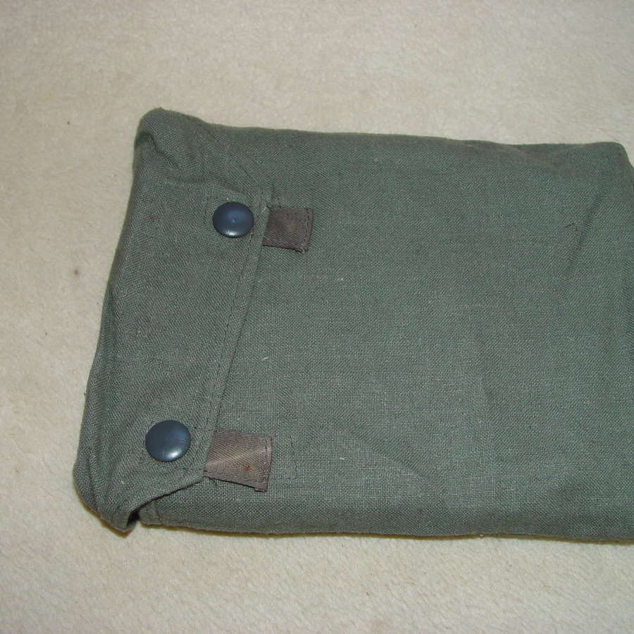 Army gas sheet in bag