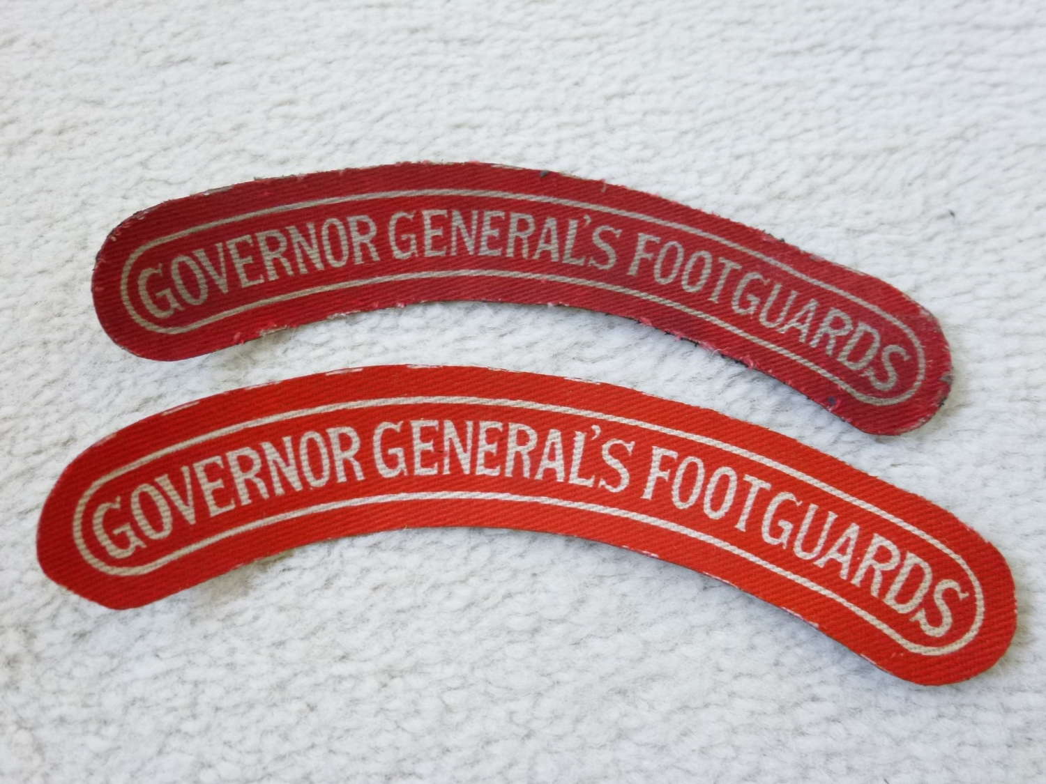 Canadian Governor Generals Footguards shoulder titles