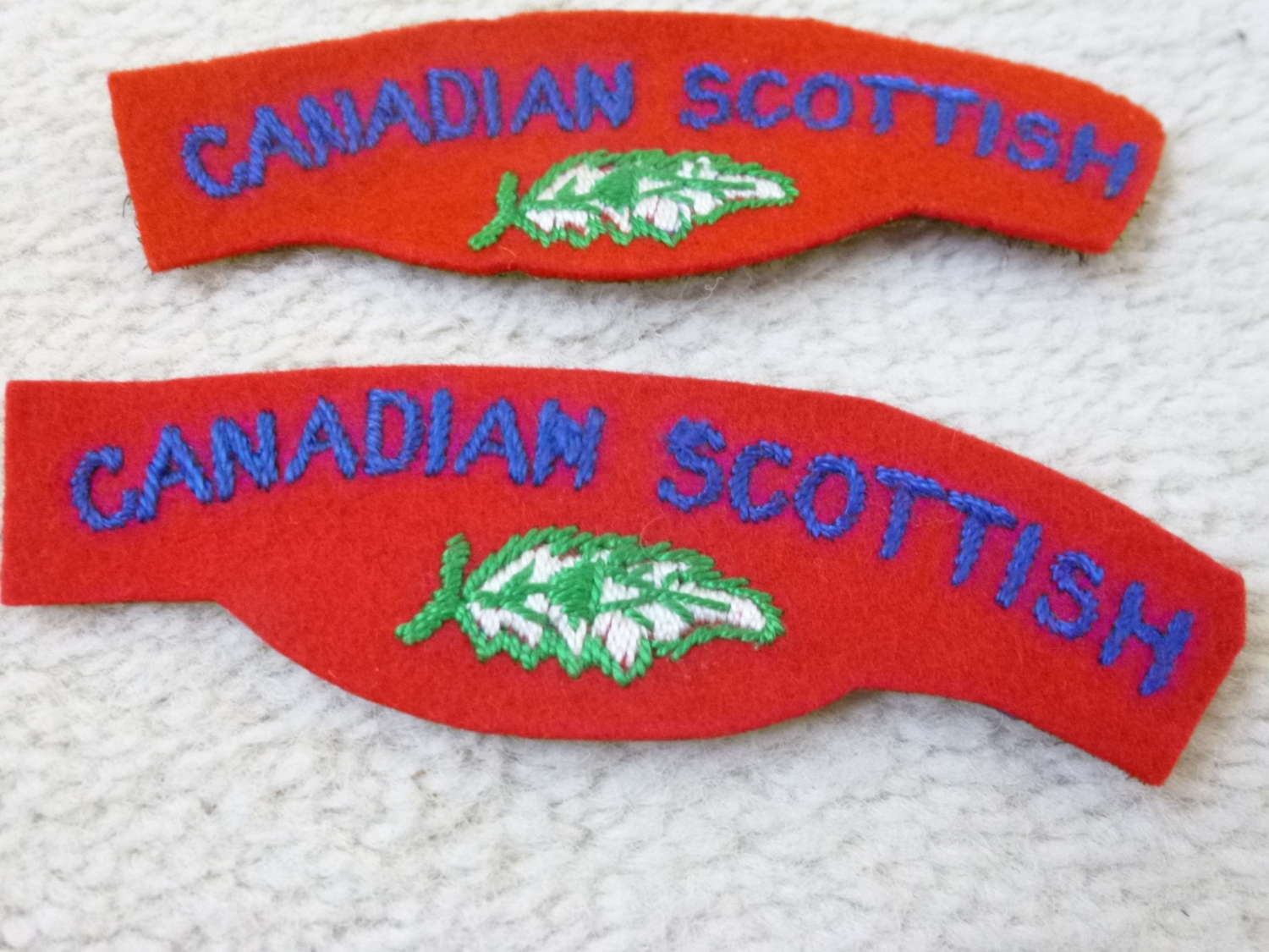 Canadian Scottish regimental shoulder titles
