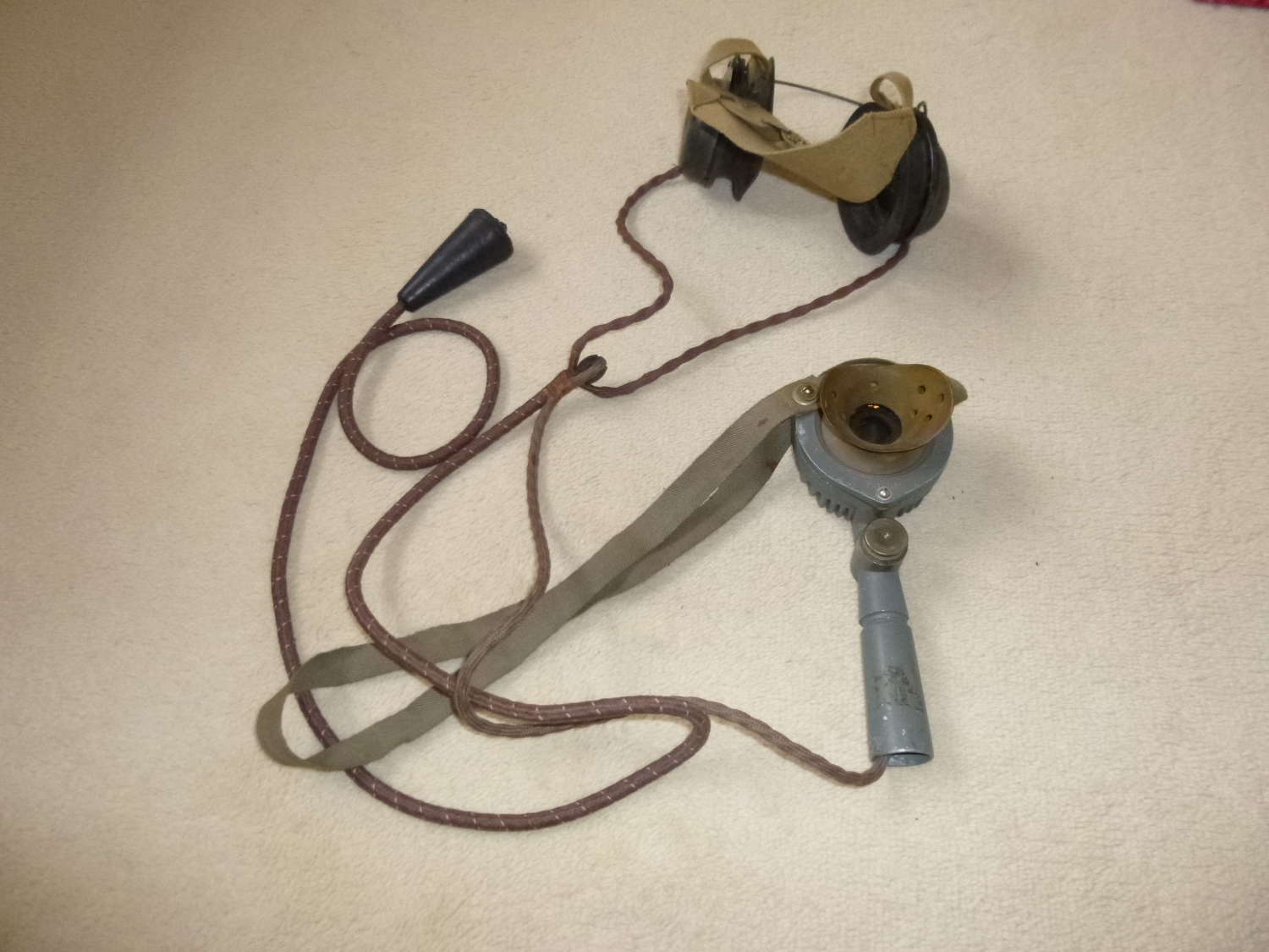 British Army tanker's Tannoy microphone/headset