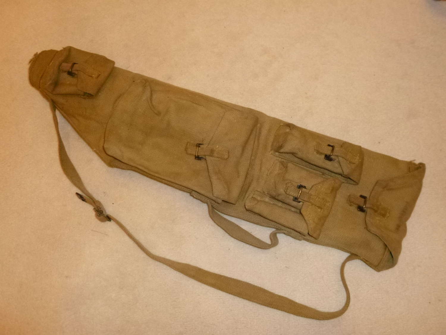 British Army Bren spare barrel case and contents
