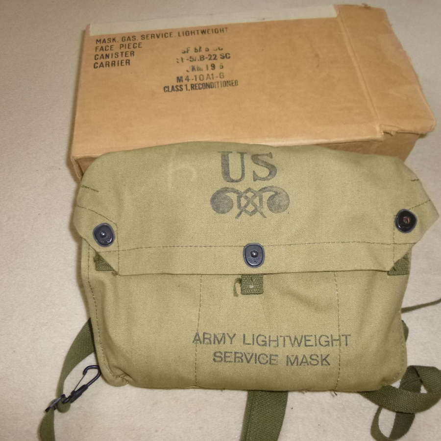 US Army boxed lightweight service respirator