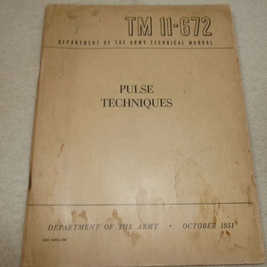 US Army TM11-672 "Pulse Techniques" Manual