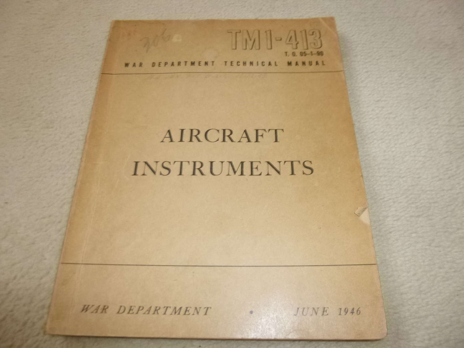 US Army TM1-413 Aircraft Instruments Manual
